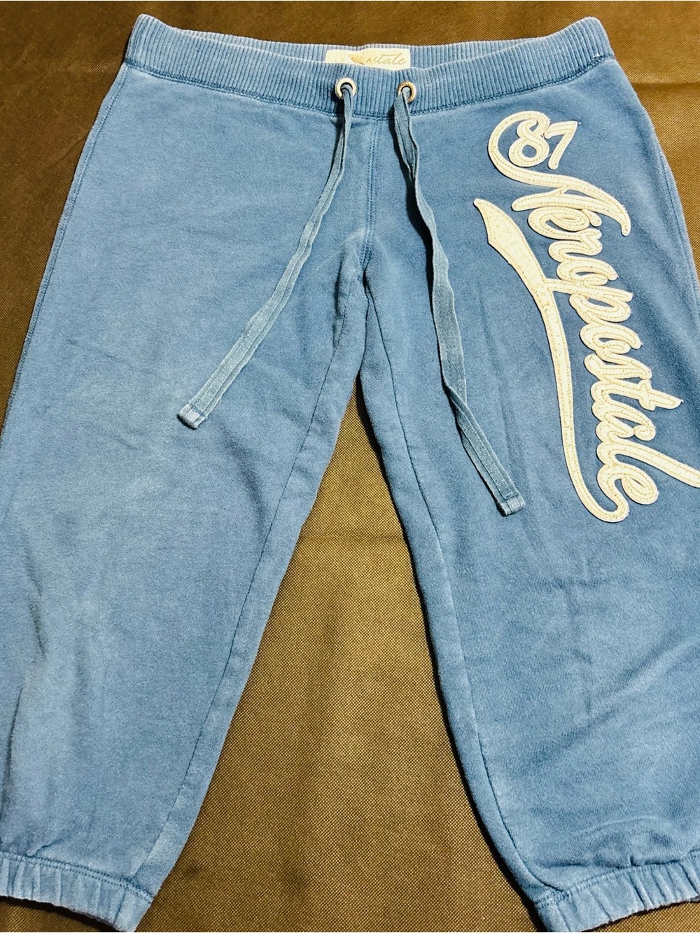 Y2K Aeropostale Capri Sweats in Blue Low Rise Size Small #Y2K #Aero